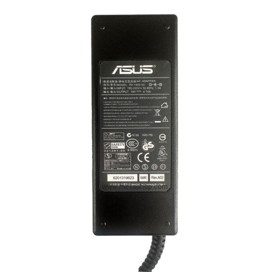 شارژر آداپتور لپ تاپ ایسوس Asus 19V 4.74A Pin 5.5*2.5