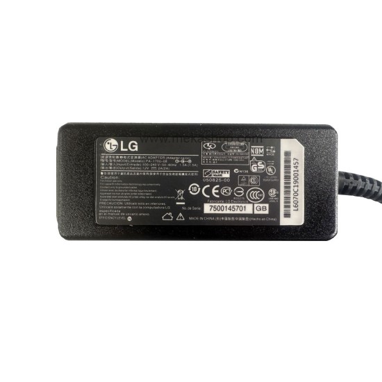 شارژر مانیتور لپ تاپ ال جی LG 12V 2A Pin 6.5*4.4