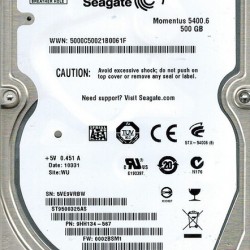 هارد لپ تاپ  سيگيت Seagate 500GB  SATA 5400RPM