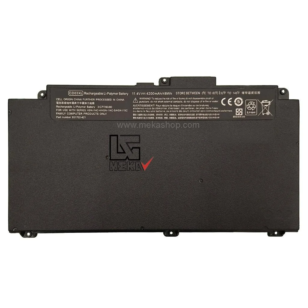 باتری لپ تاپ اچ پی HP ProBook 640 G4 G5 مدل CD03XL