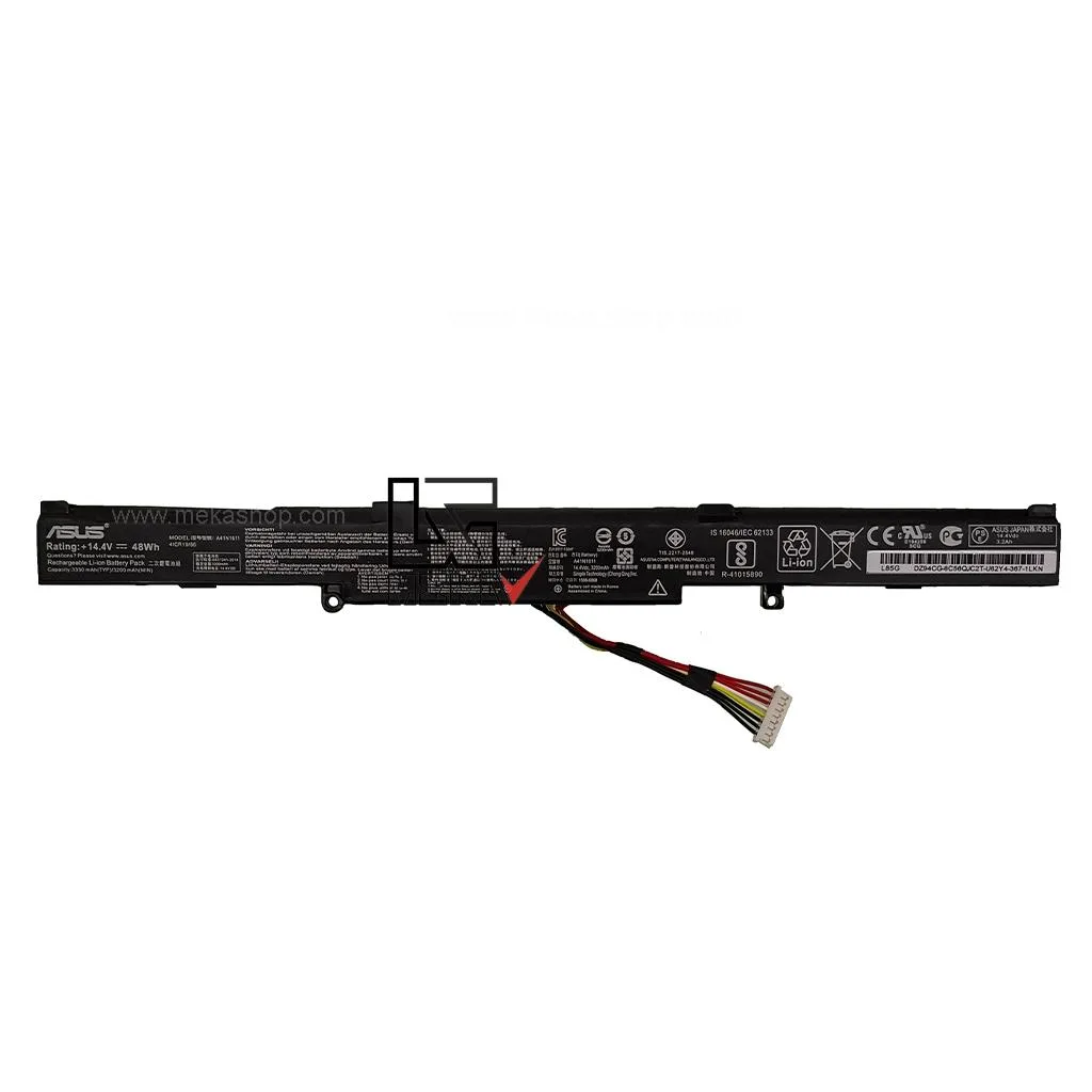 باتری لپ تاپ ایسوس Asus FX553 مدل A41N1611