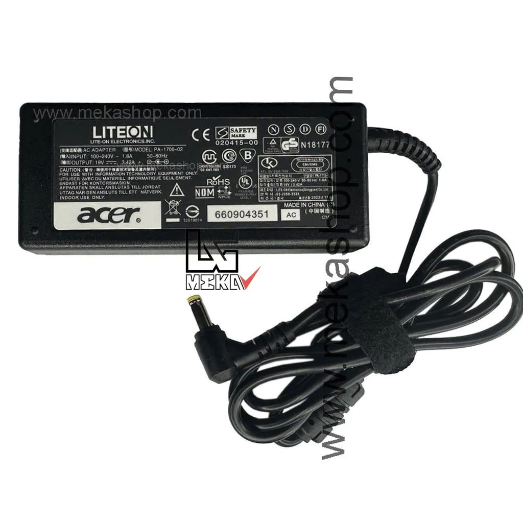 Acer-19V-3.42A-Pin-5.5-1.7