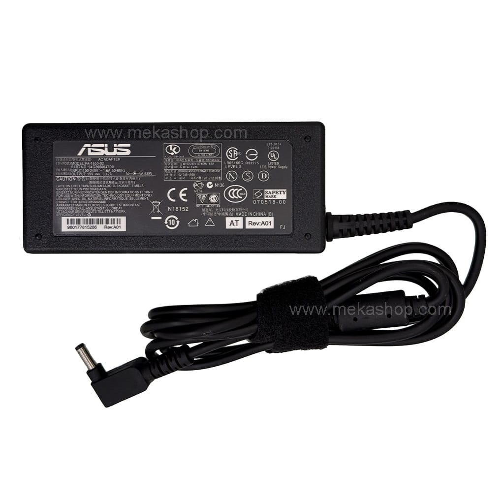 شارژر آداپتور اورجینال لپ تاپ ایسوس Asus 19V 3.42A Pin 4.0*1.35