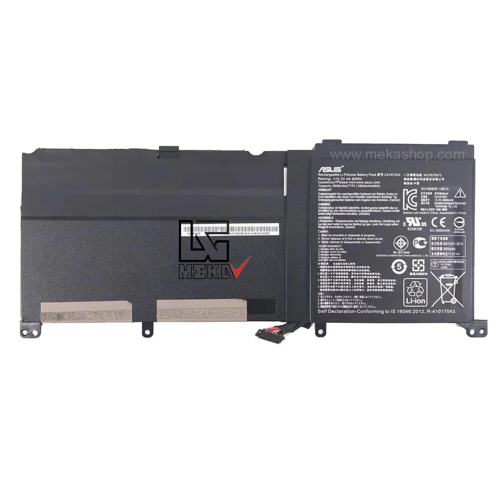 باتری اورجینال ASUS مدل C41N1524 مناسب لپ تاپ ASUS UX501 چهار سلولی