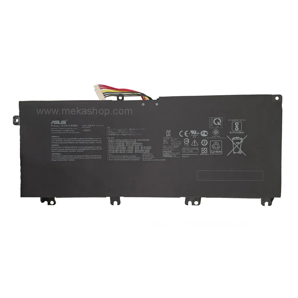 باتری اورجینال لپ تاپ ایسوس Pn: B41N1711) Asus...