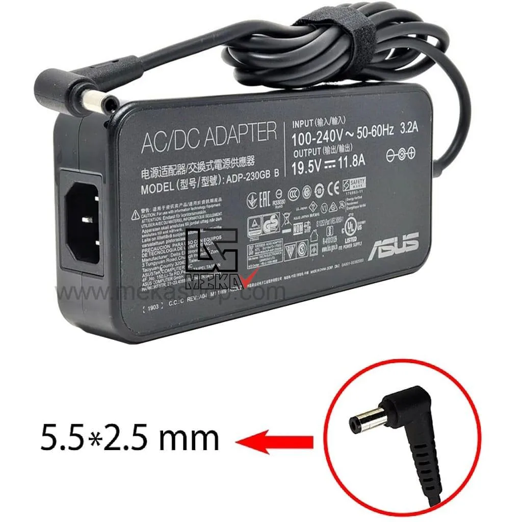 Asuse 19.5V 11.8A PIN 5.5 2.5