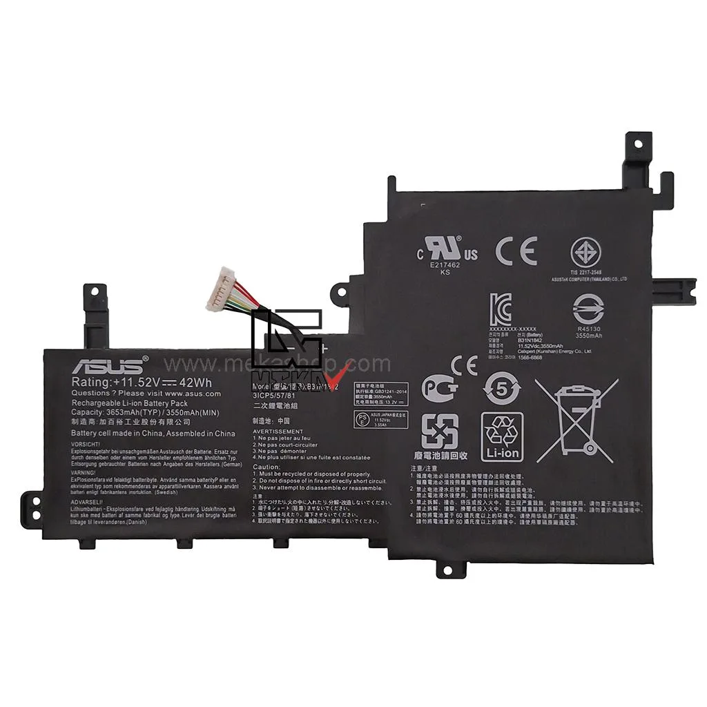 باتری اورجینال ASUS مدل B31N1842 مناسب لپ تاپ Vivobook K531FA