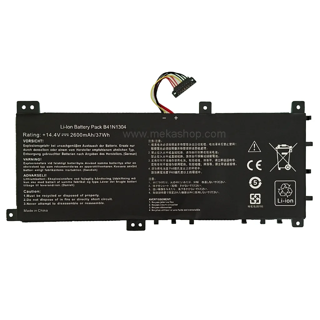 باتری لپ تاپ ایسوس Pn: B41N1304) Asus S451...
