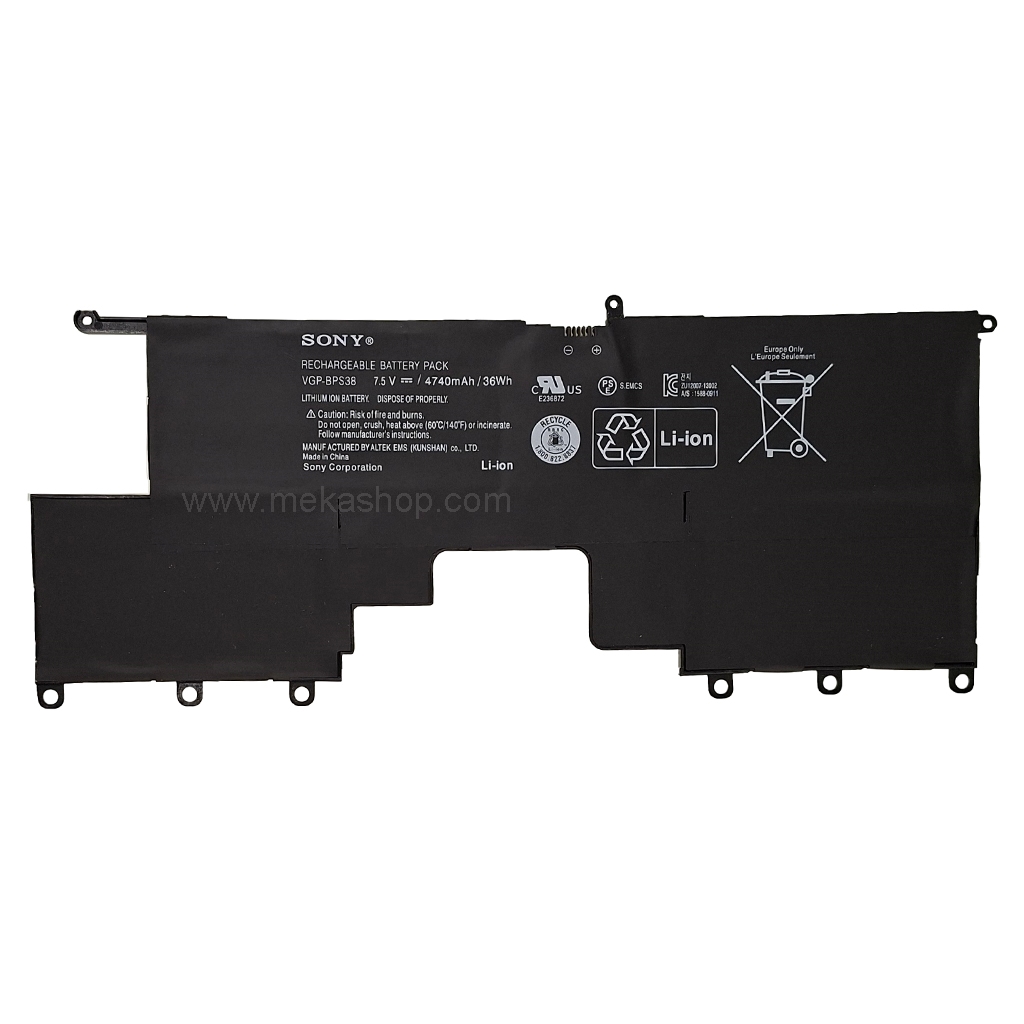 باتری اورجینال لپ تاپ سونی Sony VGP-BPS38
