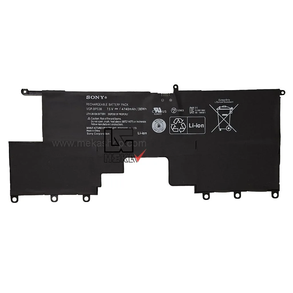 باتری اورجینال لپ تاپ سونی Sony VGP-BPS38