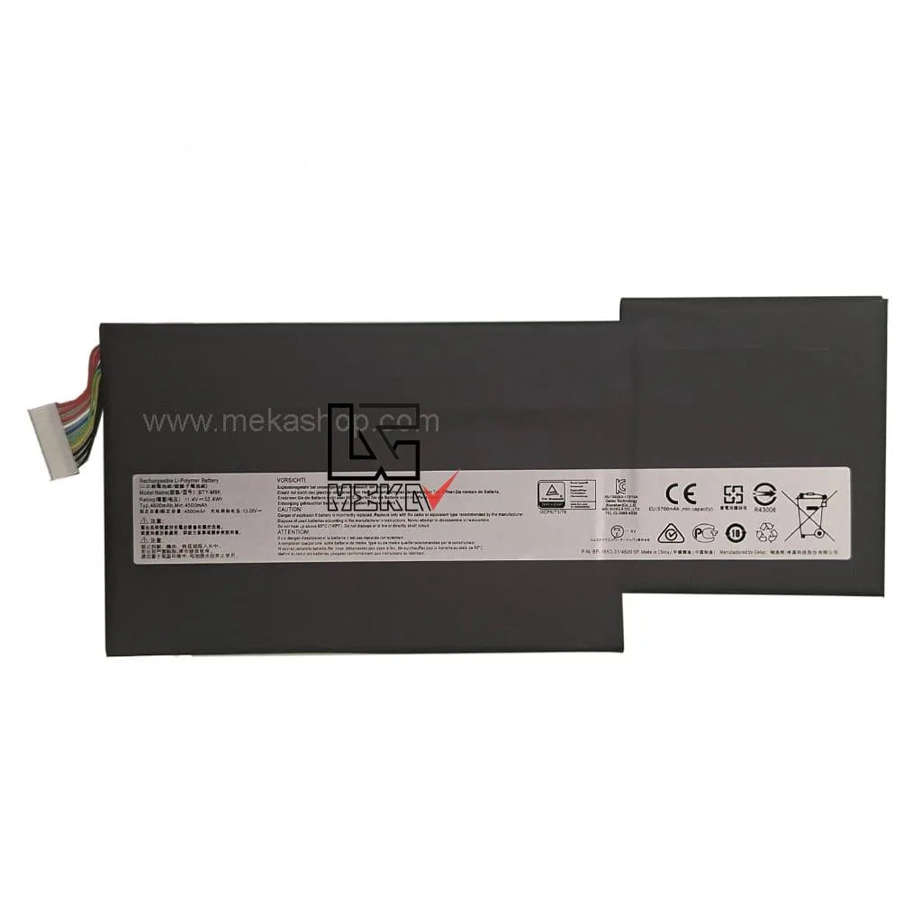 باتری اورجینال لپ تاپ ام اس آی MSI GF63 GF65 مدل BTY-M6K