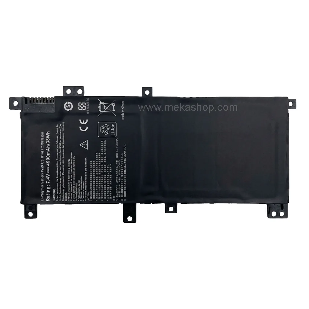 باتری لپ تاپ ایسوس Pn: C21N1401) Asus X455...