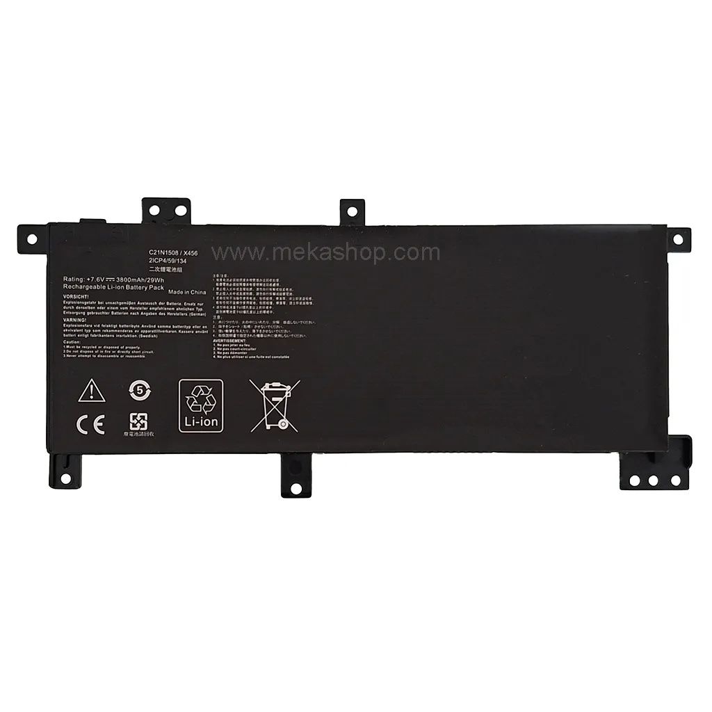باتری لپ تاپ ایسوس Pn: C21N1508) Asus X456 2Cells)