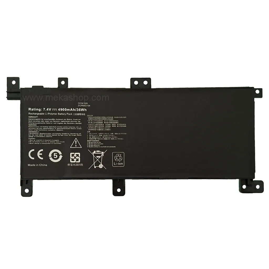 باتری لپ تاپ ایسوس Pn: C21N1509) Asus X556...