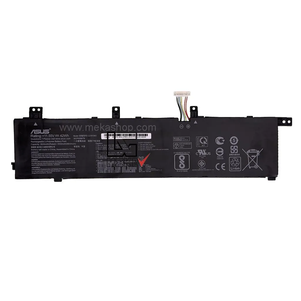 باتری اورجینال لپ تاپ ایسوس Asus VivoBook S432FA مدل C31N1843 سه سلولی