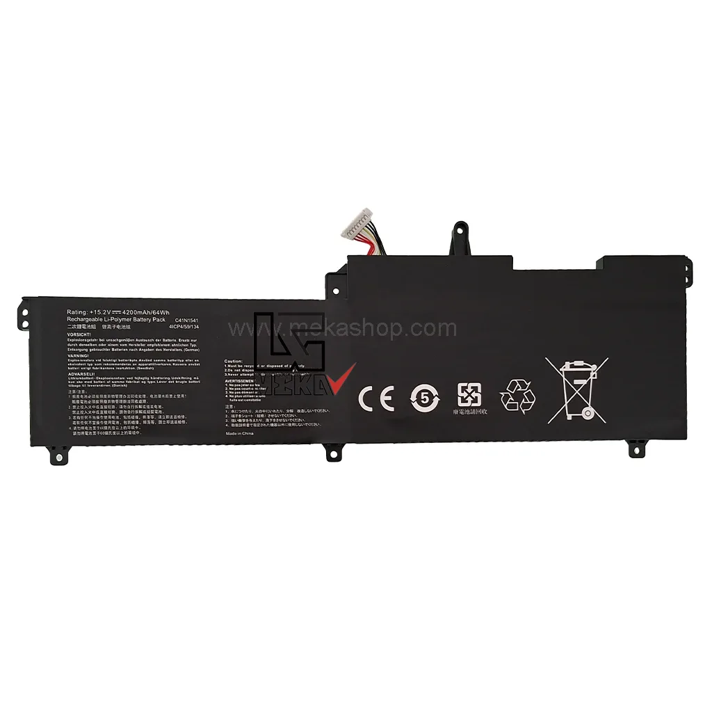 باتری اورجینال لپ تاپ ایسوس Asus ROG Strix GL702V مدل C41N1541 چهار سلولی