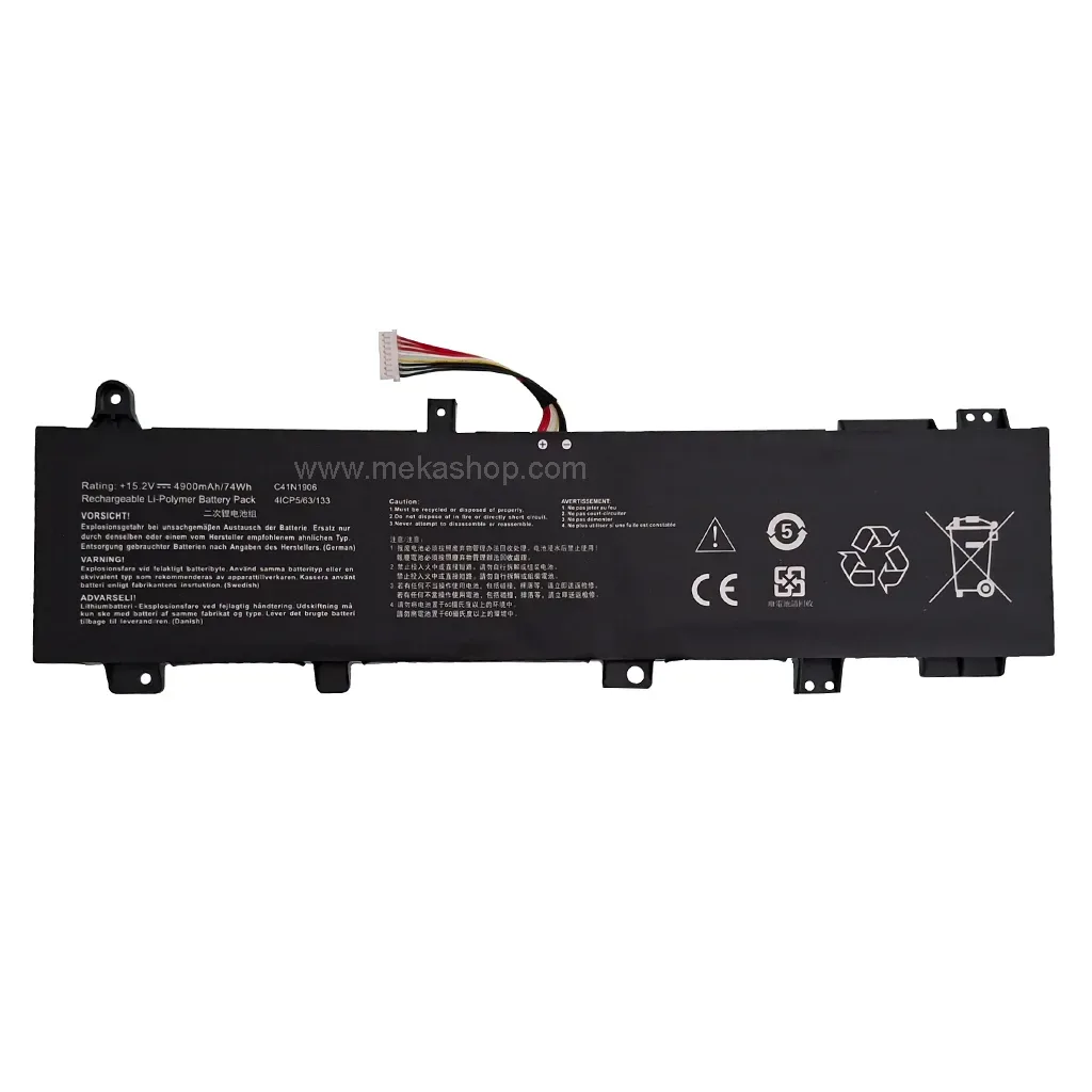 باتری لپ تاپ ایسوس Pn: C41N1906) Asus TUF...