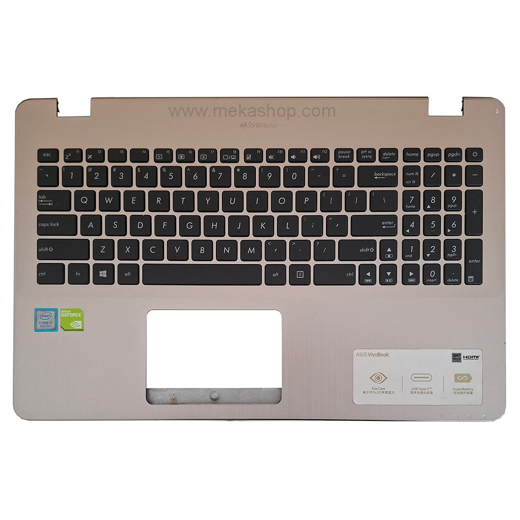 قاب دور کیبورد با کیبورد لپ تاپ ایسوس Asus VivoBook X542
