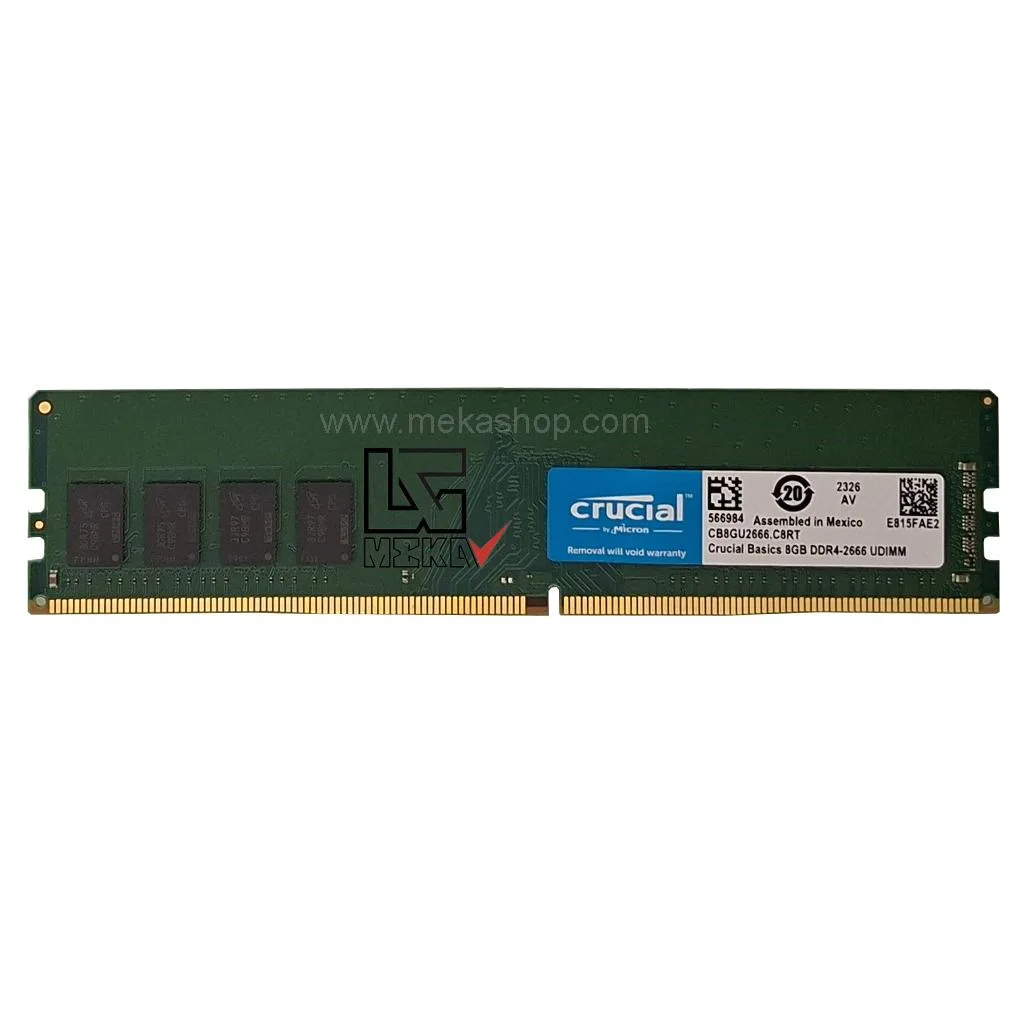 رم کامپیوتر کروشیال Crucial DDR4 2666MHz UDIMM CL19...