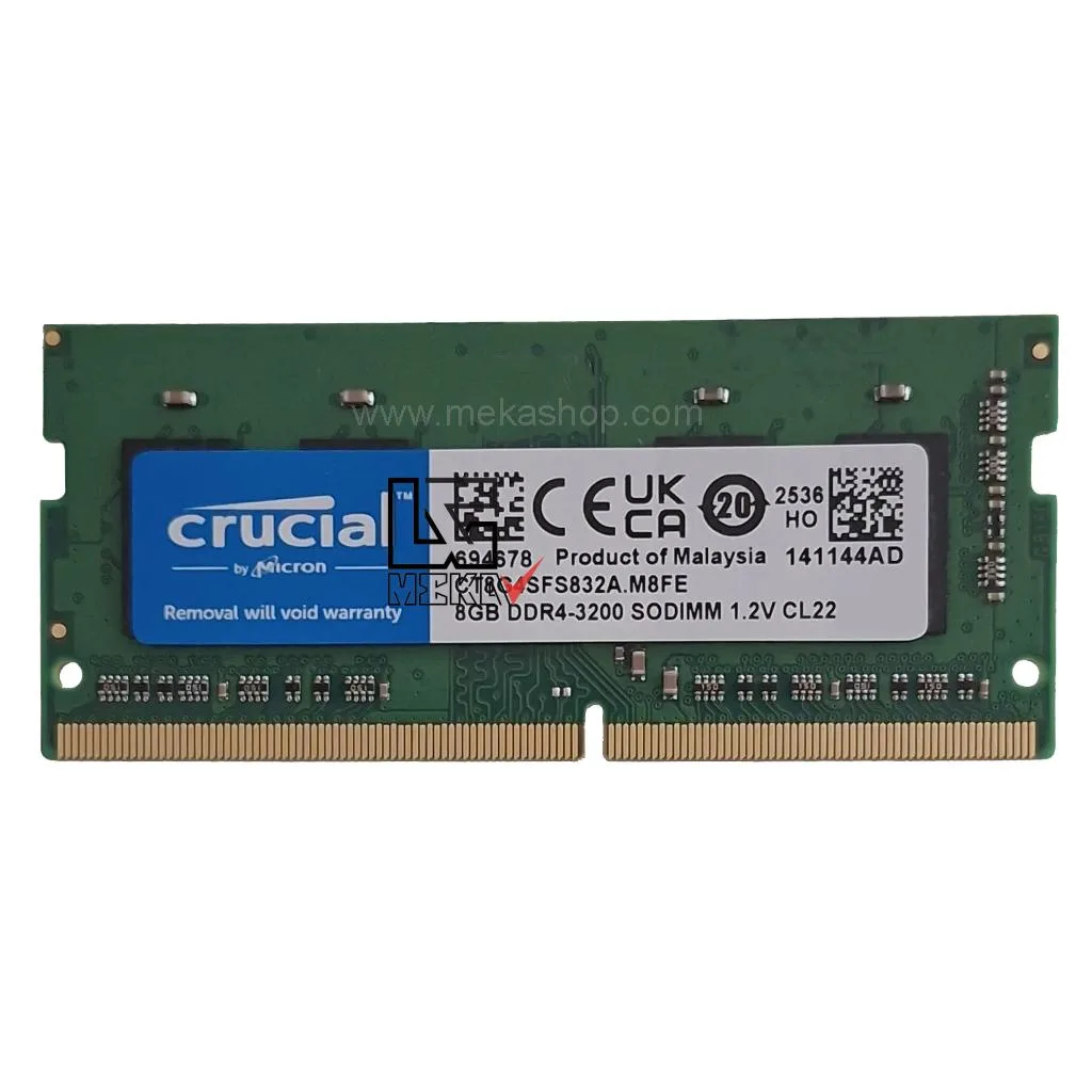 رم لپ تاپ کروشیال Crucial DDR4 3200MHz PC4 CL22...