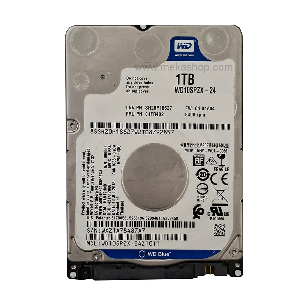 هارد لپ تاپ وسترن بلو آبی HDD Laptop WD Blue 1TB Sata 5400 PRM