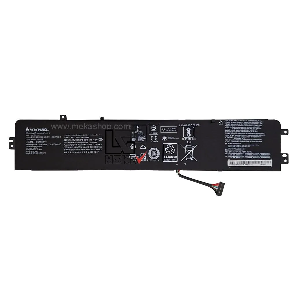 باتری اورجینال لپ تاپ لنوو Pn: L14M3P24) Lenovo...