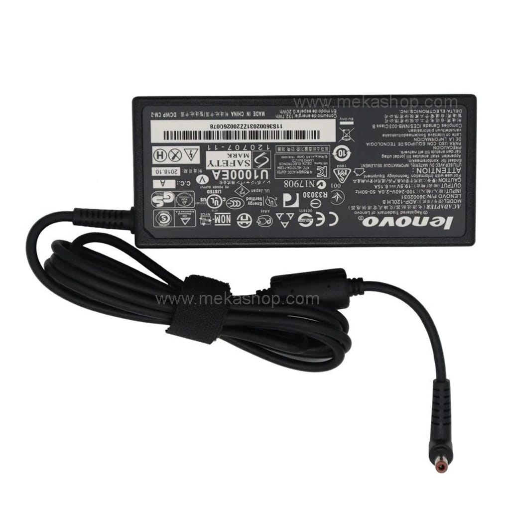شارژر آداپتور اورجینال لپ تاپ لنوو Lenovo 19.5V 6.15A Pin 5.5*2.5