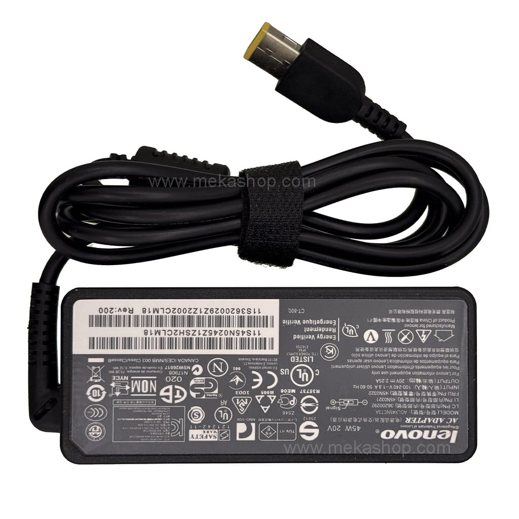 شارژر آداپتور لپ تاپ لنوو Lenovo 20V 2.25A...