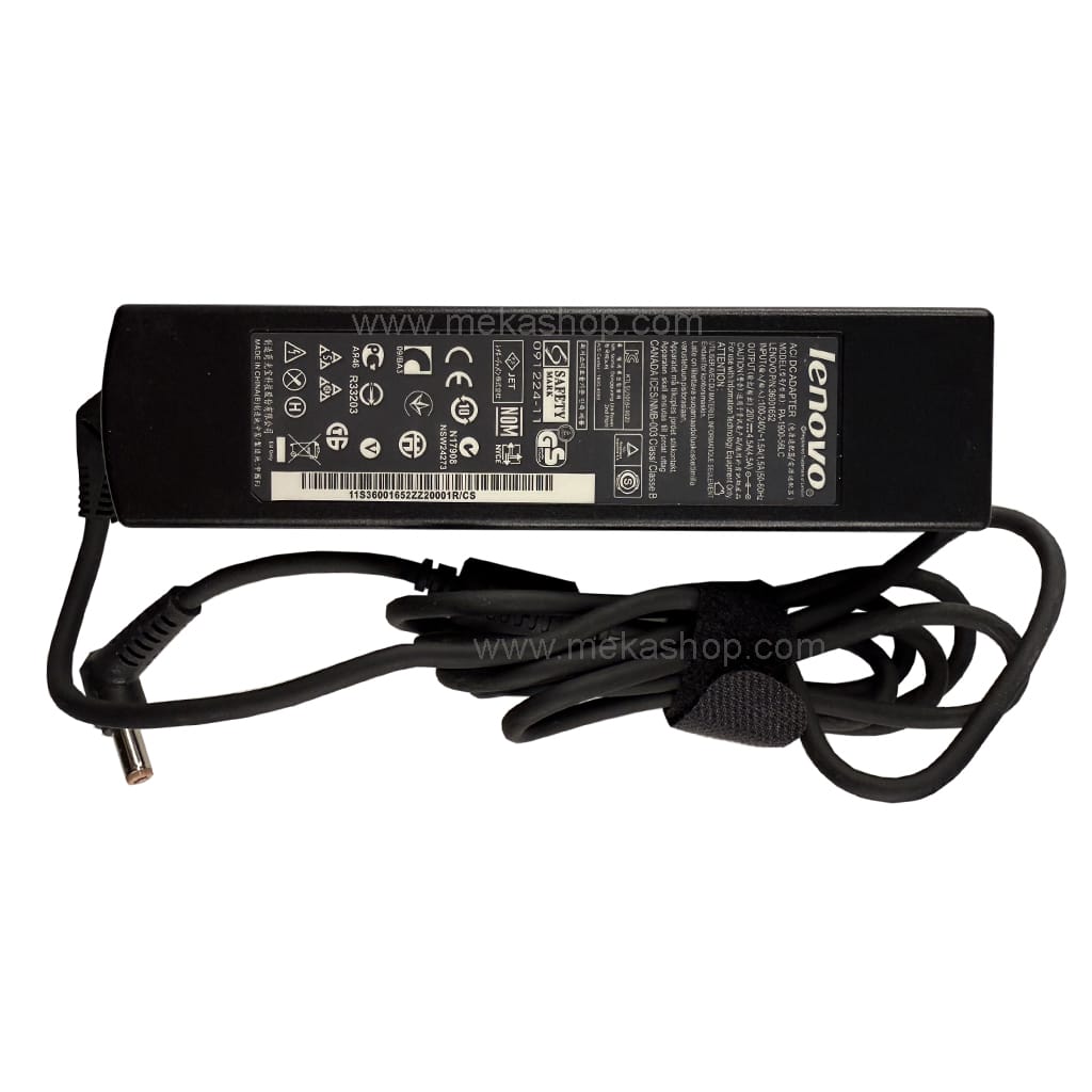 شارژر آداپتور اورجینال لپ تاپ لنوو Lenovo 20V 4.5A Pin 5.5*2.5