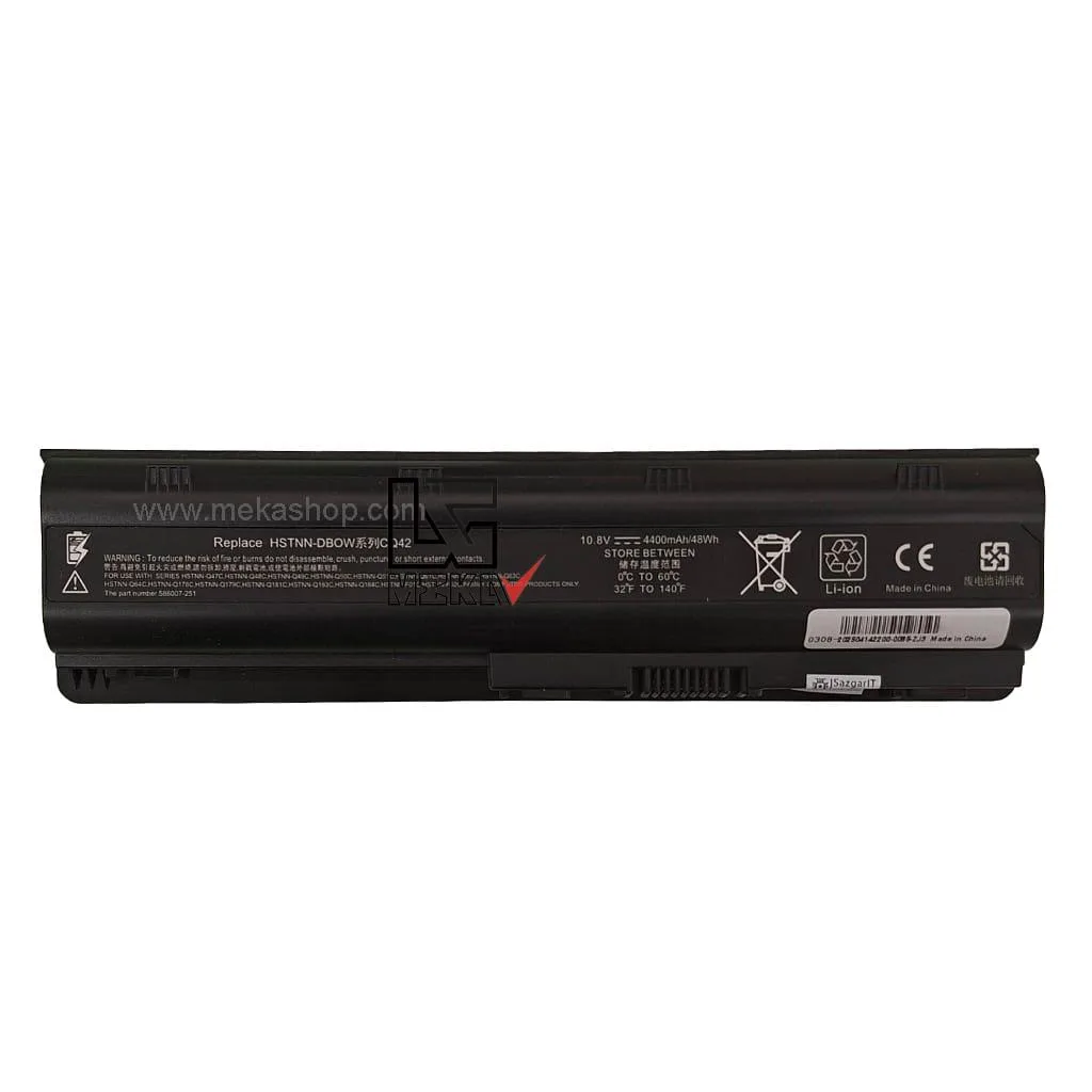 باتری لپ تاپ HP CQ42 مدل MU06 شش سلول
