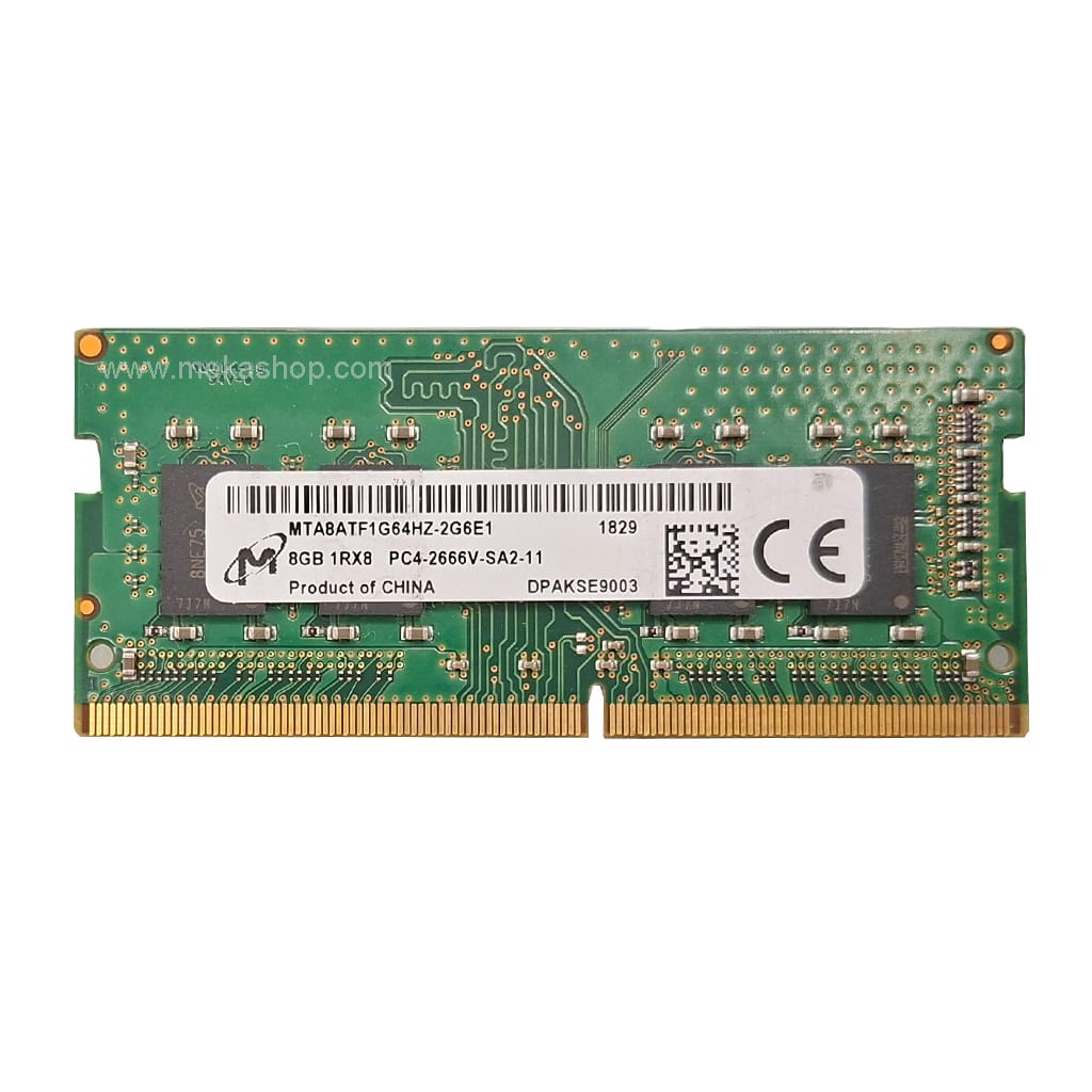 رم لپ تاپ میکرون مدل Micron DDR4 2666MHz PC4 CL19 8GB