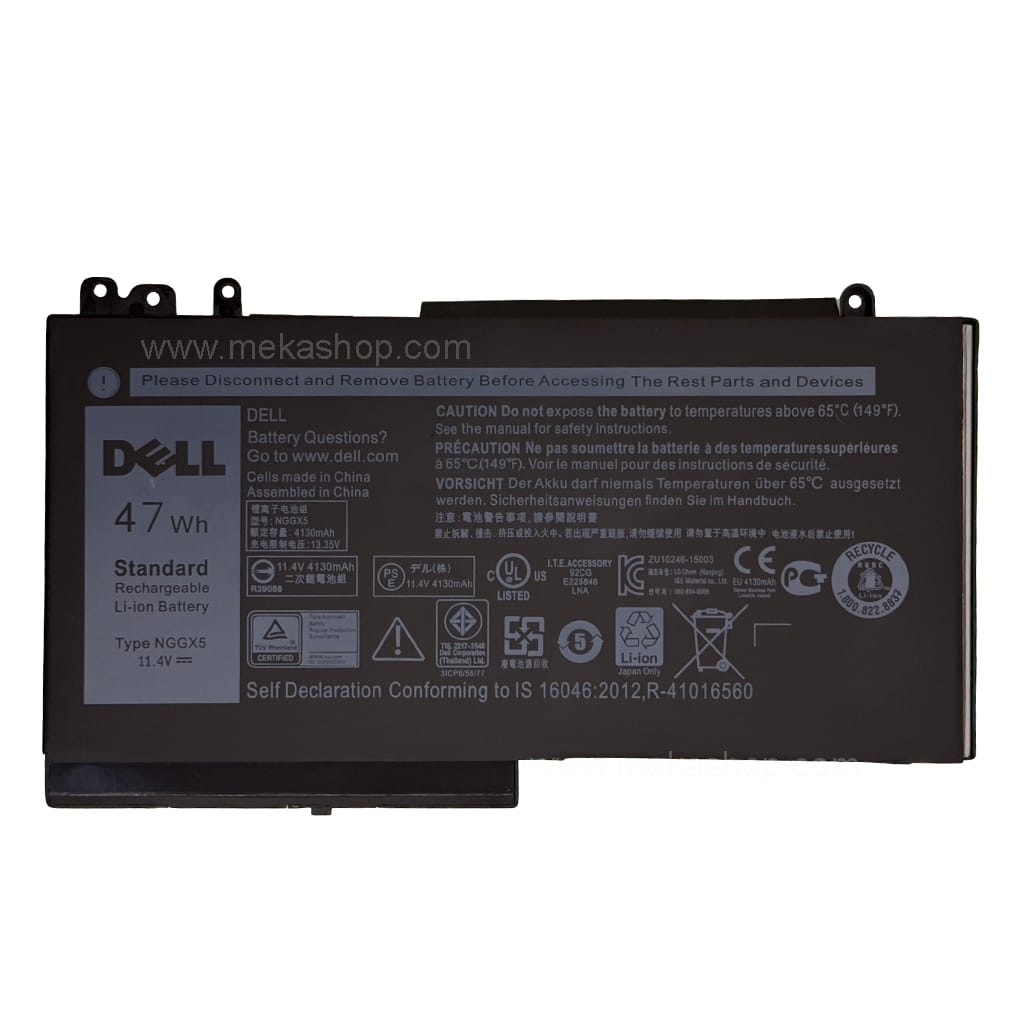 باتری اورجینال لپ تاپ دل Pn: NGGX5) Dell E5270)