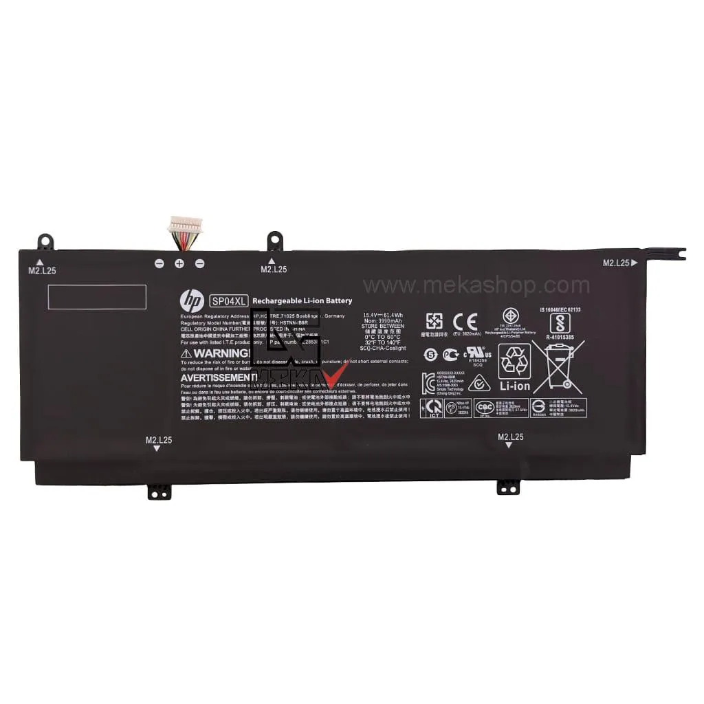 باتری اورجینال HP Spectre X360 13 مدل SP04XL چهار سلولی