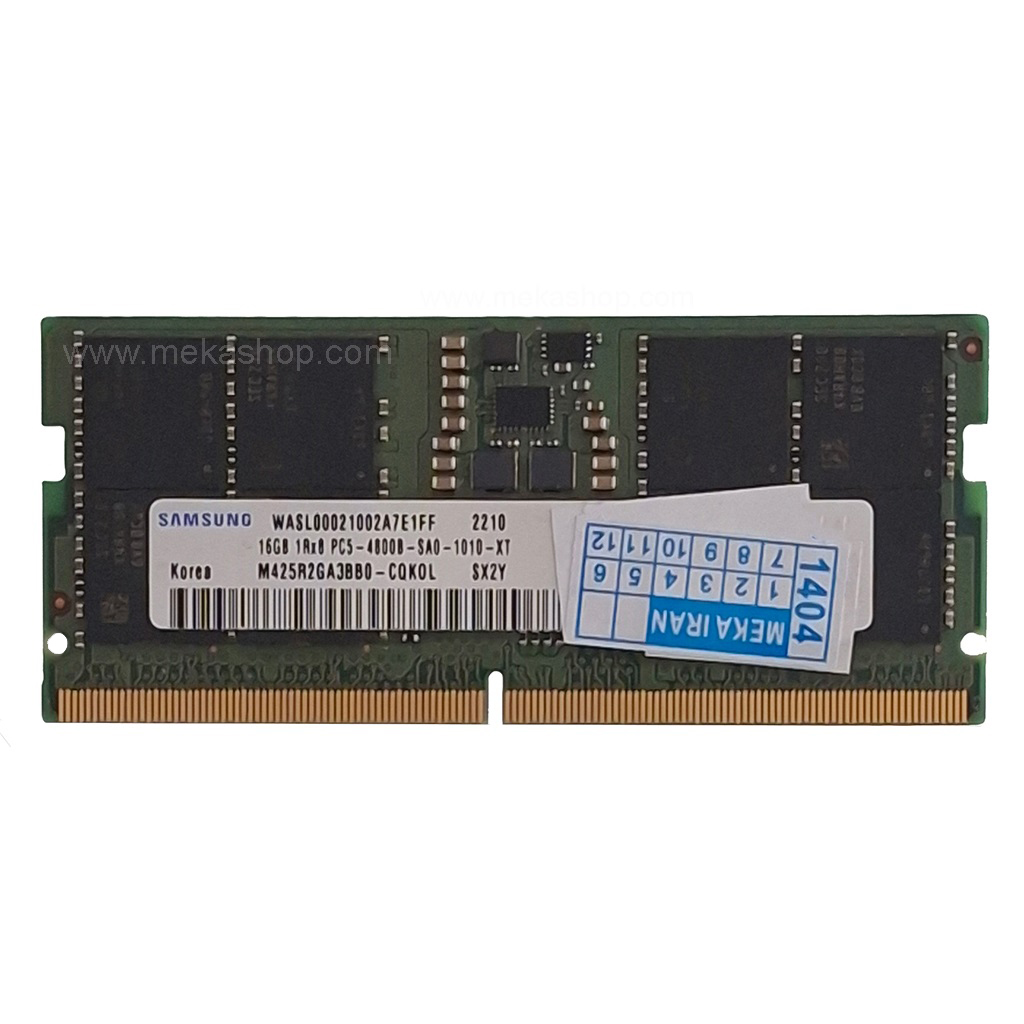 رم لپ تاپ سامسونگ Sumsung DDR5 4800MHz PC5 CL40...
