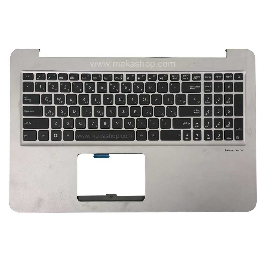 قاب کنار کیبورد با کیبورد لپ تاپ ایسوس...