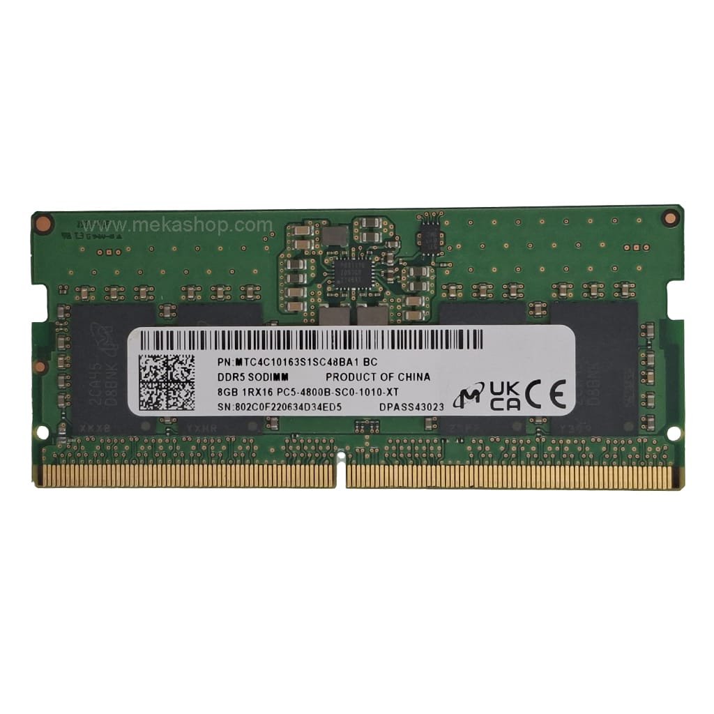 رم لپ تاپ میکرون Micron DDR5 4800MHz PC5 CL40 8GB