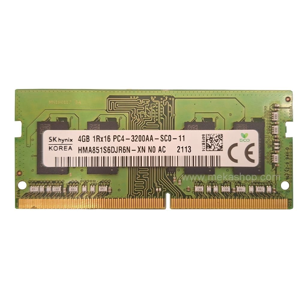 رم لپ تاپ هاینیکس SKHynix DDR4 3200MHz PC4 CL11 4GB