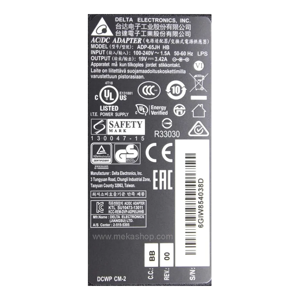 Fujitsu-19V-3.42A-Pin-5.52.5