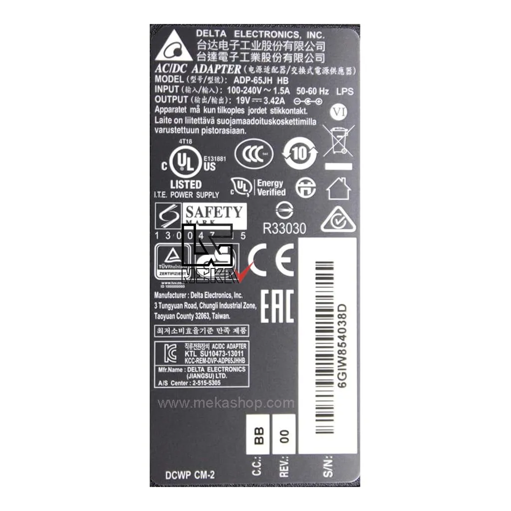 Fujitsu-19V-3.42A-Pin-5.52.5