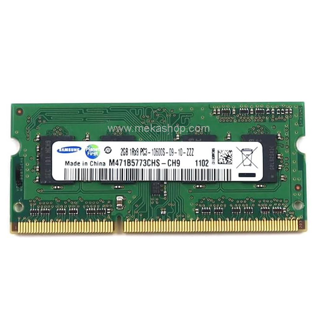 رم لپ تاپ سامسونگ Sumsung DDR3 1333MHz PC3-10600 2GB