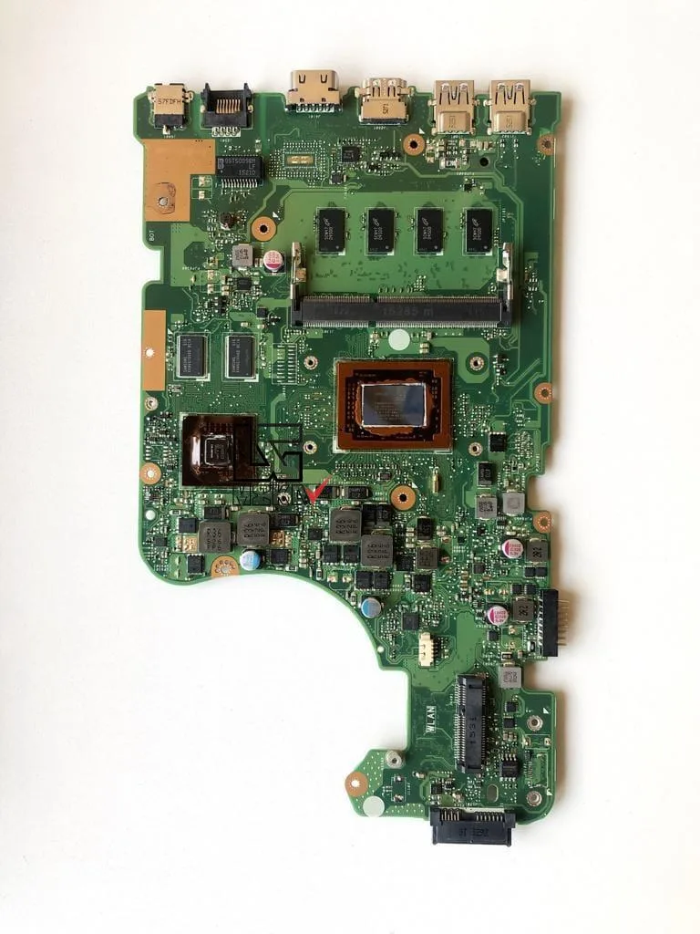 مادربرد لپ تاپ ایسوس Asus X555DG CPU-A10-7800 Rev 2.0 EDP 4GB-2GB گرافیک دار