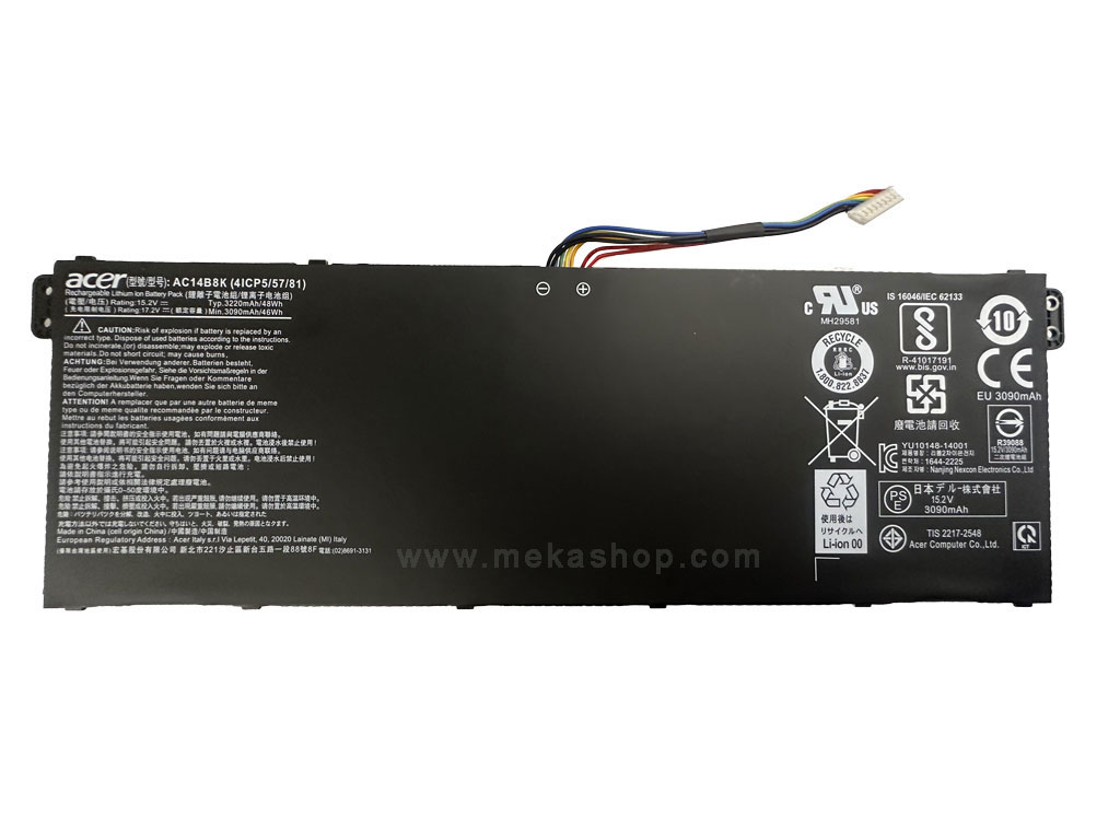 باتری اورجینال لپ تاپ ایسر PN: AC14B8K) Acer Aspire V3-371)