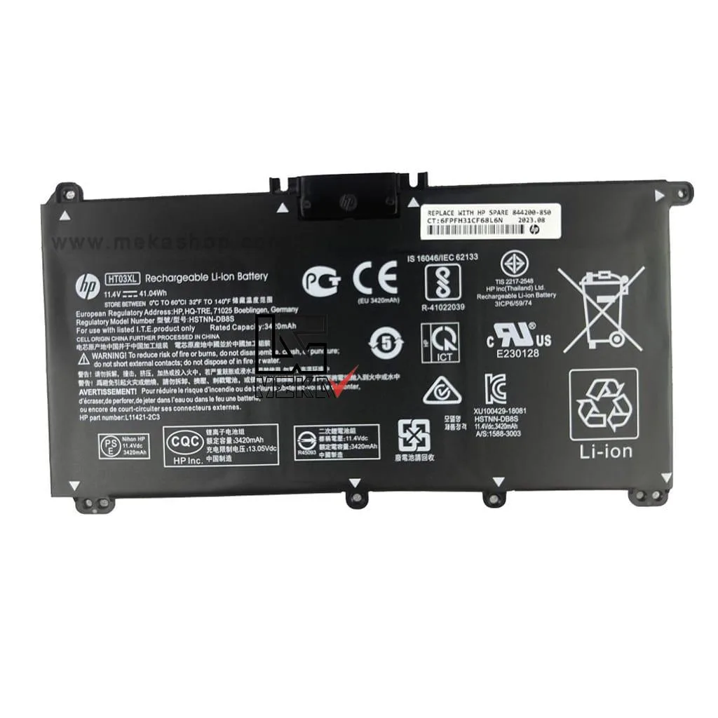 باتری اورجینال HP مدل HT03XL سه سلولی مناسب لپ تاپ Pavilion 14 15 X360