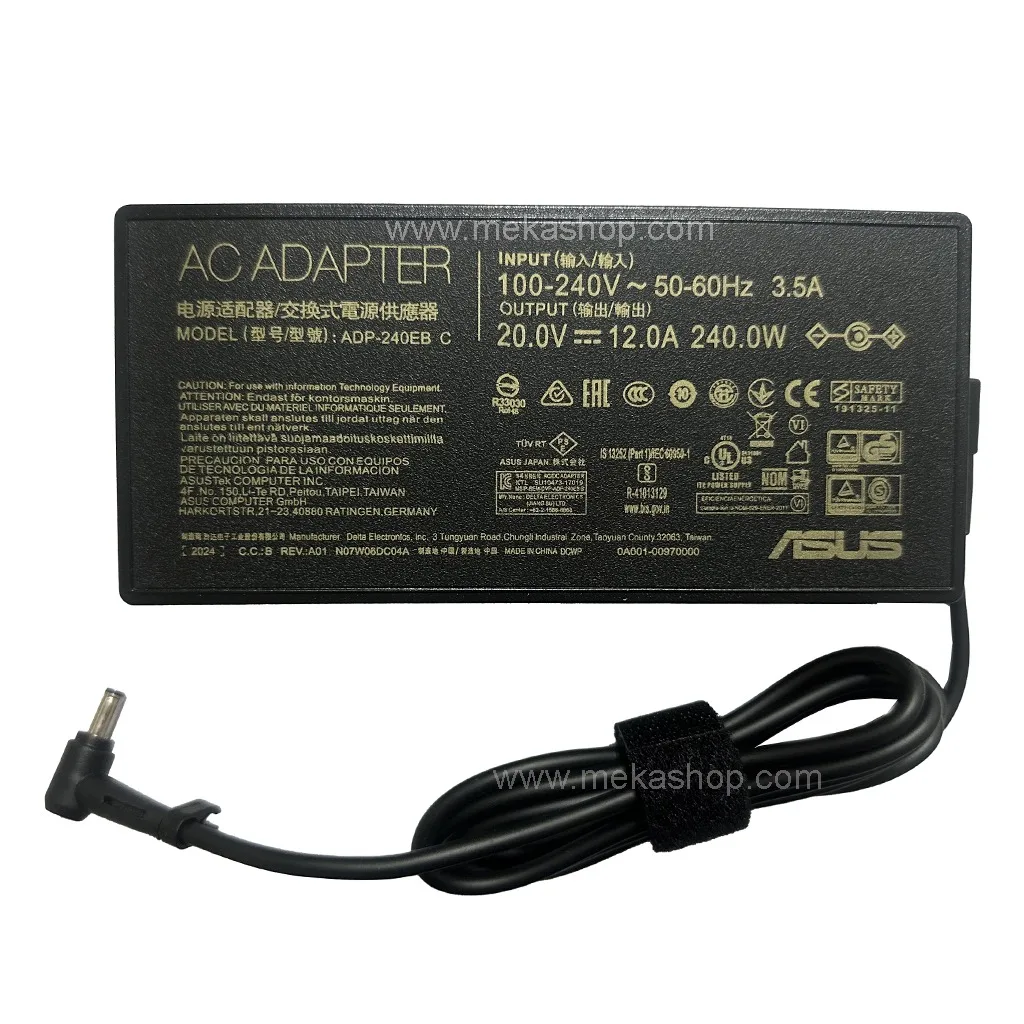 شارژر آداپتور اورجینال لپ تاپ ایسوس Asus 20V...