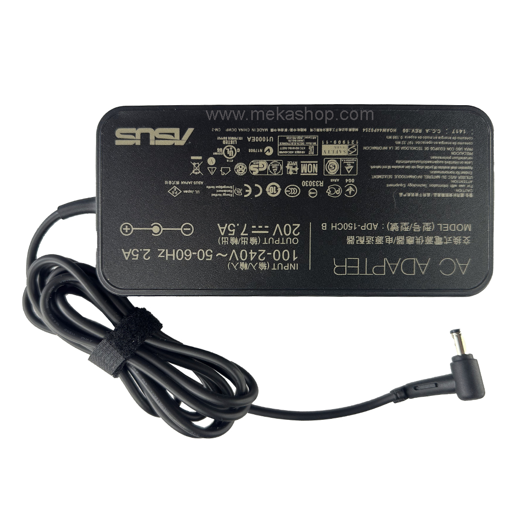 شارژر آداپتور اورجینال لپ تاپ ایسوس Asus 20V 7.5A Pin 5.5*2.5