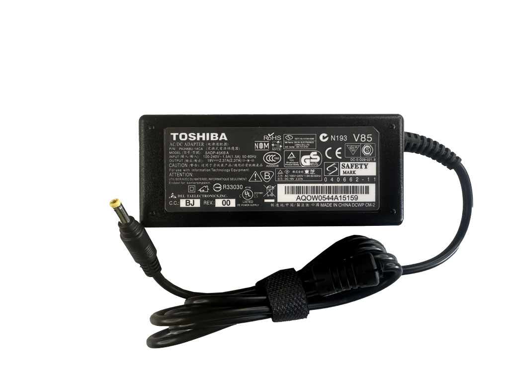 شارژر آداپتور لپ تاپ توشیبا Toshiba 19V 2.37A Pin 4.0*1.7