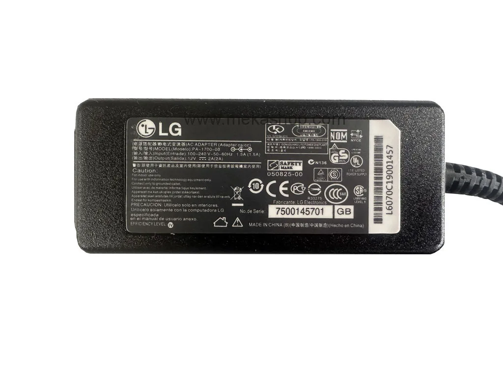 LG 12V 2A Pin 6.54.4