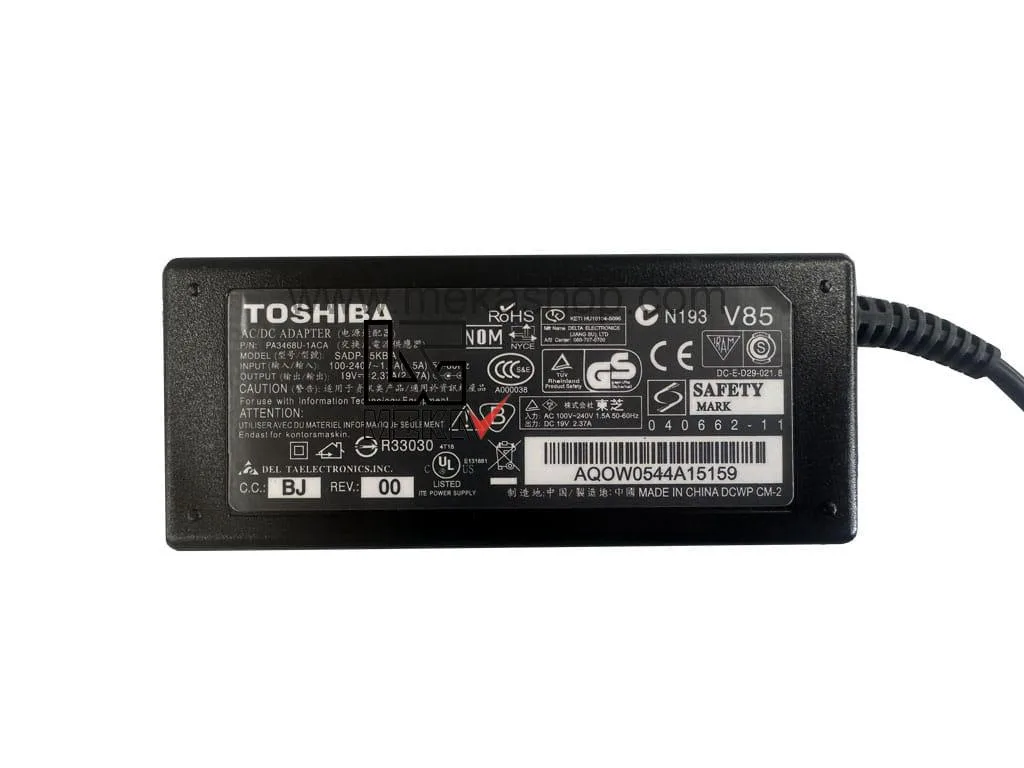 Toshiba 19V 2.37A PIN 4.0 1.7
