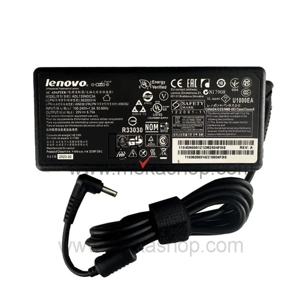 Lenovo 20V 6.75A PIN 5.5 2.5
