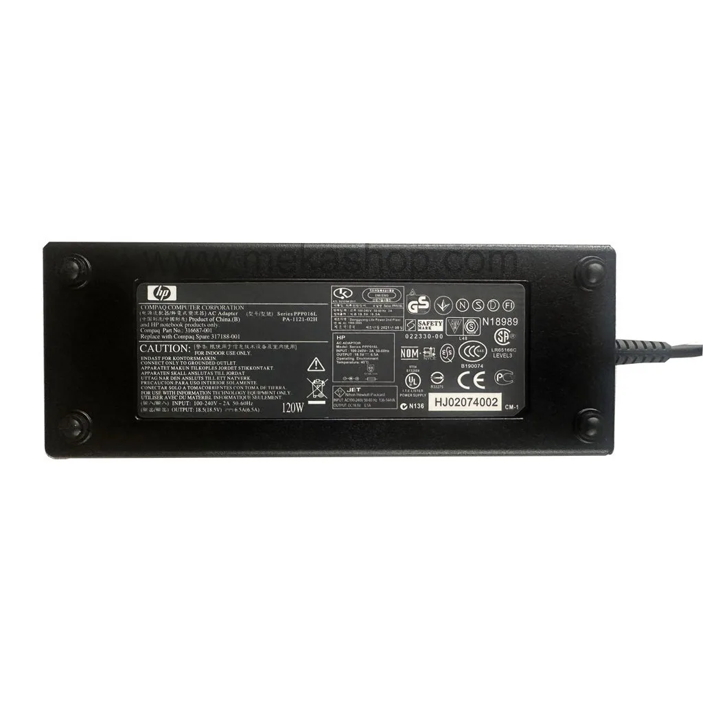 HP 18.5V 6.5A PIN 7.4 5